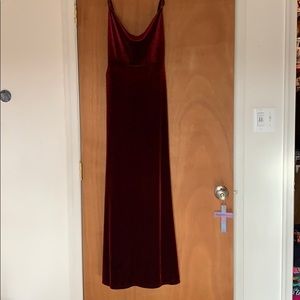 Lulu’s velvet red maxi dress (Prom dress)